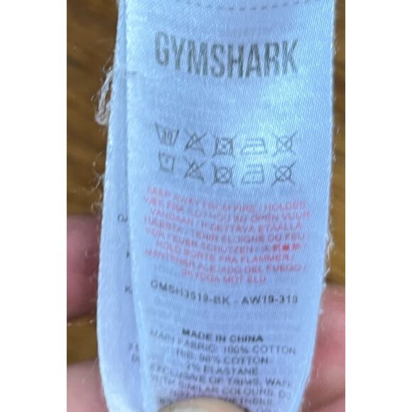 GYMSHARK Gray Distressed Gym Shark Sport Active Running Shorts  Mens Size Medium - Picture 4 of 9